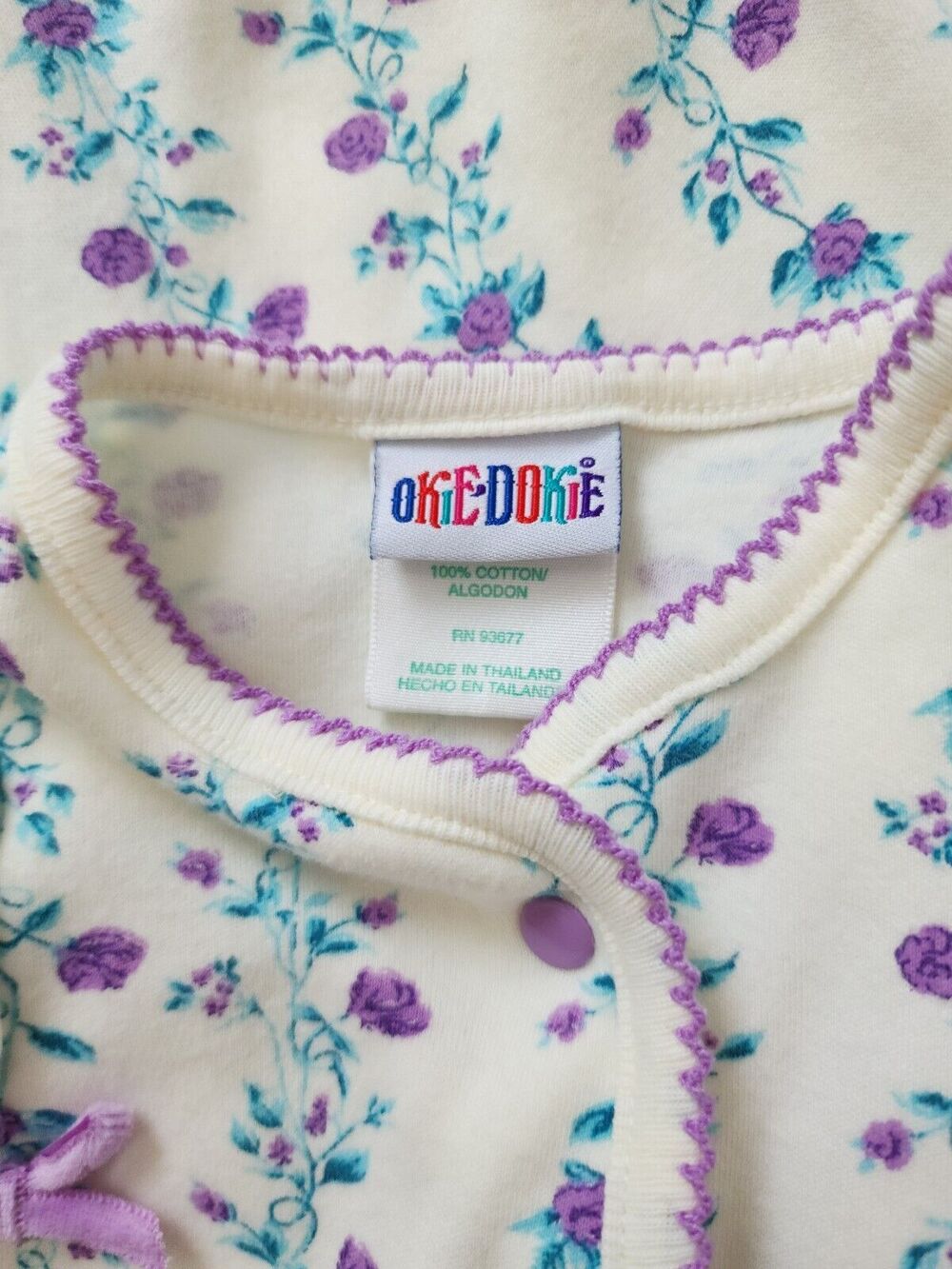 Baby Girl Clothes Lot - 2 Cotton Romper Jumpers & 1 Hooded Cardigan Playwear 12M - Picture 6 of 16
